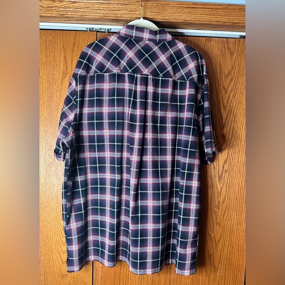 NWT Harley-Davidson Motorcycle HDMC Button Front Plaid Shirt Men’s Size 2XL - Picture 2 of 16